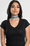 Plain Denim Choker