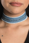 Bling Denim Choker