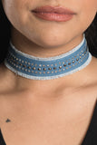 Bling Denim Choker