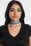 Bling Denim Choker