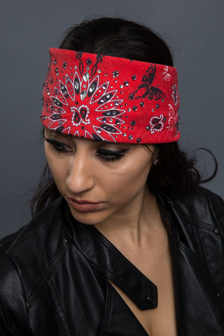  - Bandana - Paisley Butterfly Stone Bandana - 1