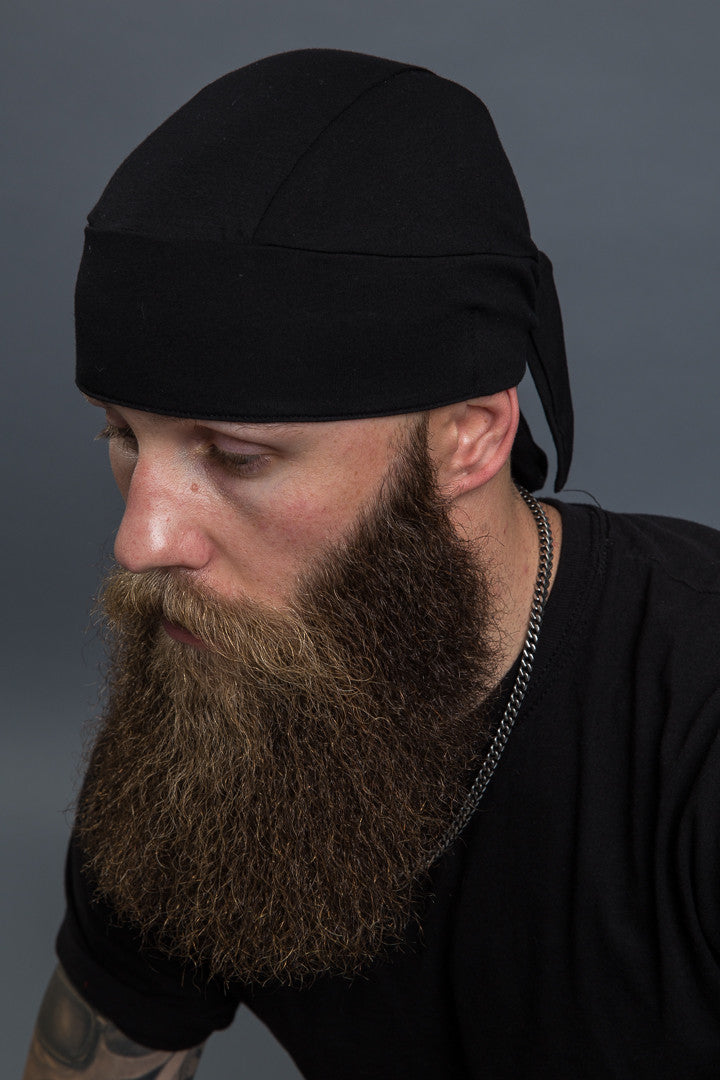 Solid Black Full-Head Wrap – Hair Glove