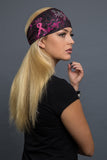  - Headband - Pink Ribbon Stone EZ Bandz - 4