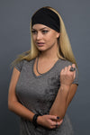 Black - Headband - Solid Color EZ Bandz - 1