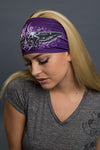  - Headband - Tribal Skulls Lady Guns Stone EZ Bandz - 5