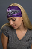  - Headband - Tribal Skulls Lady Guns Stone EZ Bandz - 5