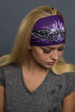  - Headband - Tribal Skulls Lady Guns Stone EZ Bandz - 6