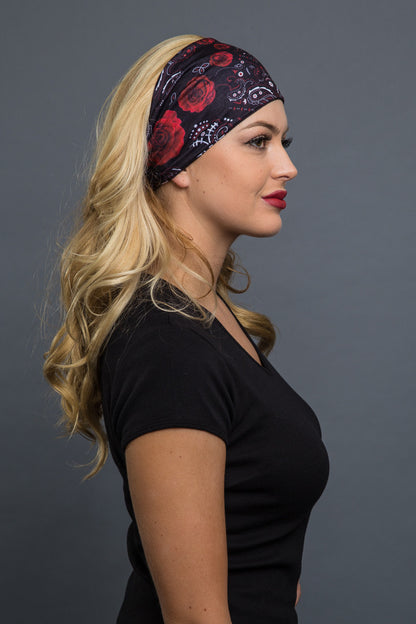  - Headband - Rose & Paisley EZ Bandz - 3
