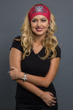 Red - Headband - Sugar Skull Guns Stud EZ Bandz - 2