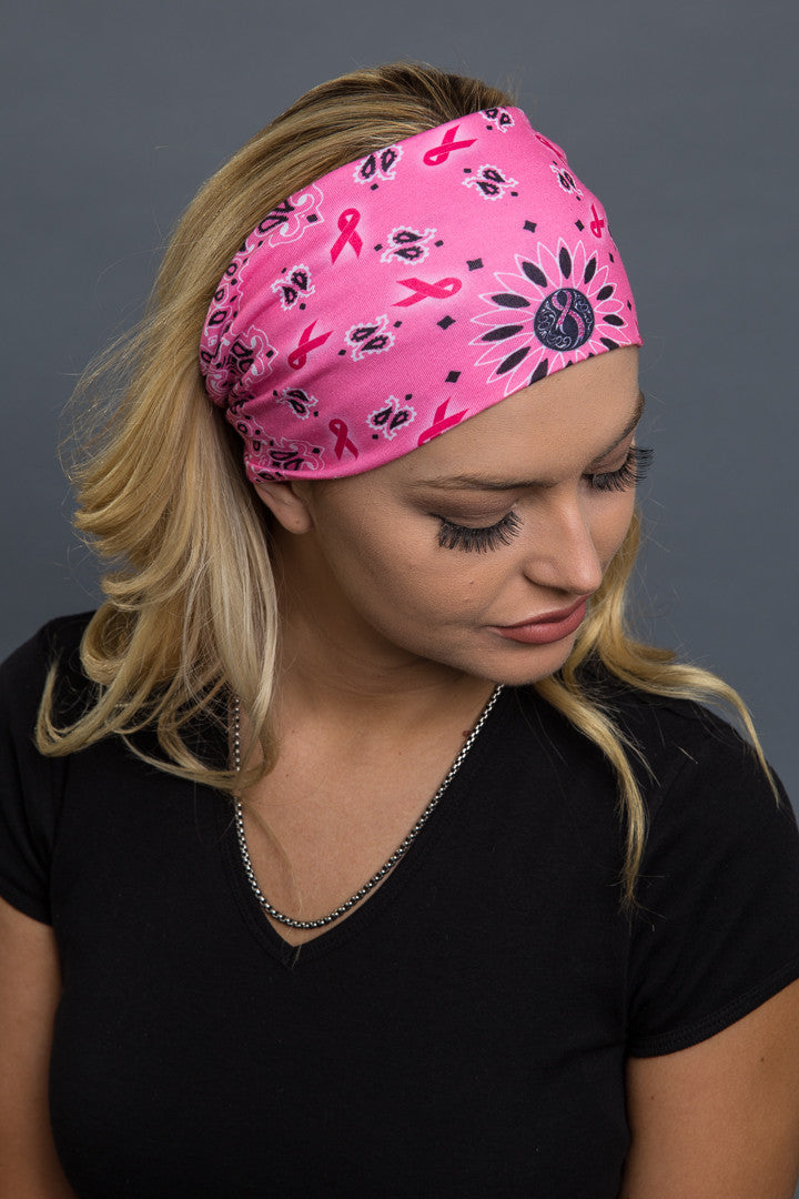  - Headband - Paisley Cancer Awareness EZ Bandz - 5