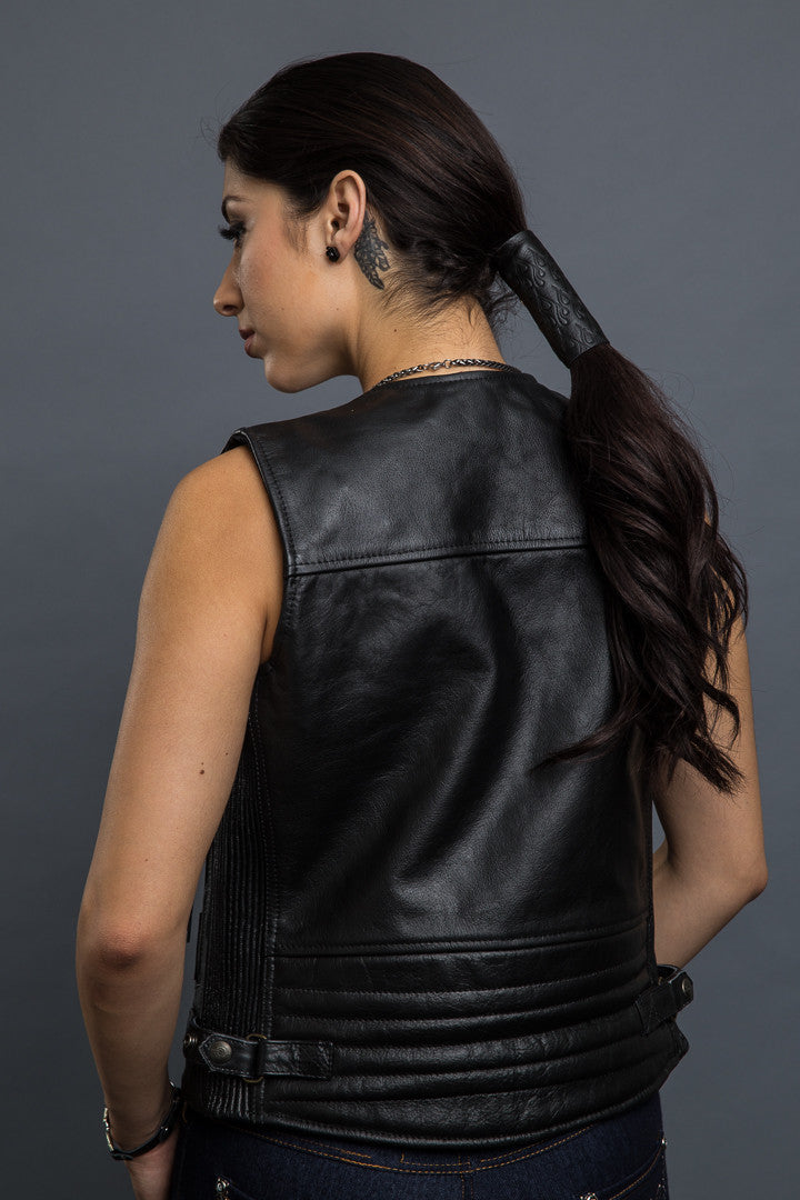  - Ponytail Holder - Flames Embossed Hair Glove - 3