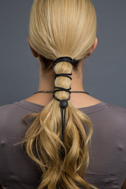  - Ponytail Holder - Classic Laced-up Hair Glove - 3