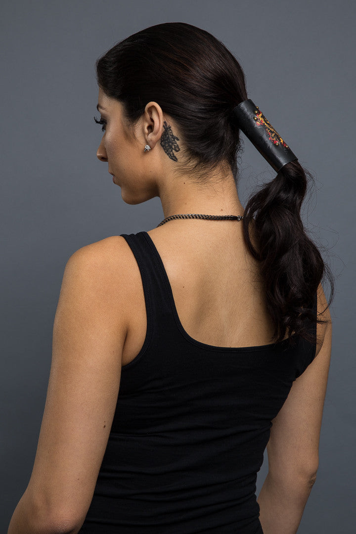  - Ponytail Holder - SOA Reaper Copper Studs Hair Glove - 2