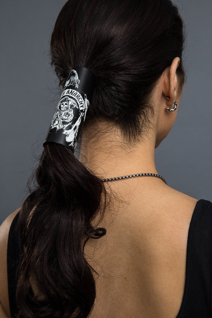 Black / 4 Inch - Ponytail Holder - SOA JT Hair Glove - 1