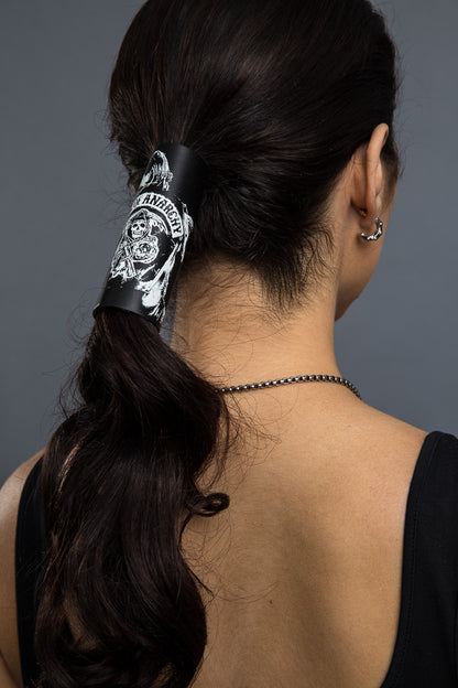 Black / 4 Inch - Ponytail Holder - SOA JT Hair Glove - 1