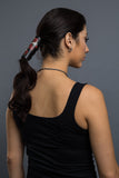  - Ponytail Holder - Vintage Winged Cross Stone Hair Glove - 5