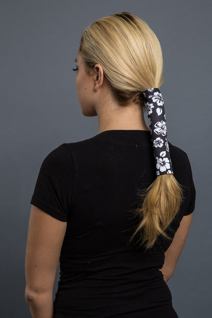  - Ponytail Holder - Hibiscus Flower Neoprene Hair Glove - 2