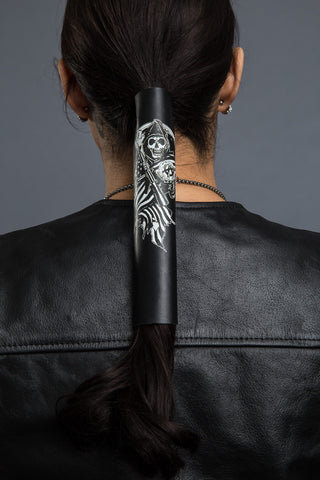  - Ponytail Holder - SOA Reaper Drapped with Flag Hair Glove - 6