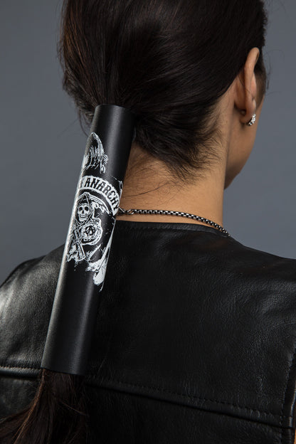 Black / 8 Inch - Ponytail Holder - SOA JT Hair Glove - 5