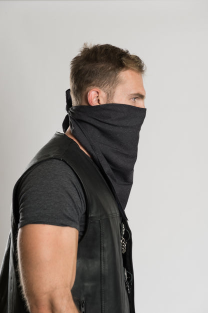 Solid Faded Black  22" Bandana