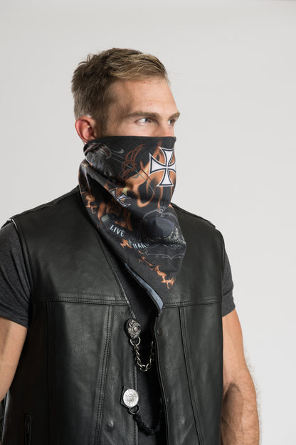 LIVE HARD RIDE FREE 22" Bandana