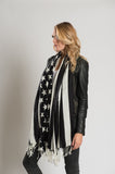 Black & White Stars & Stripes Scarf