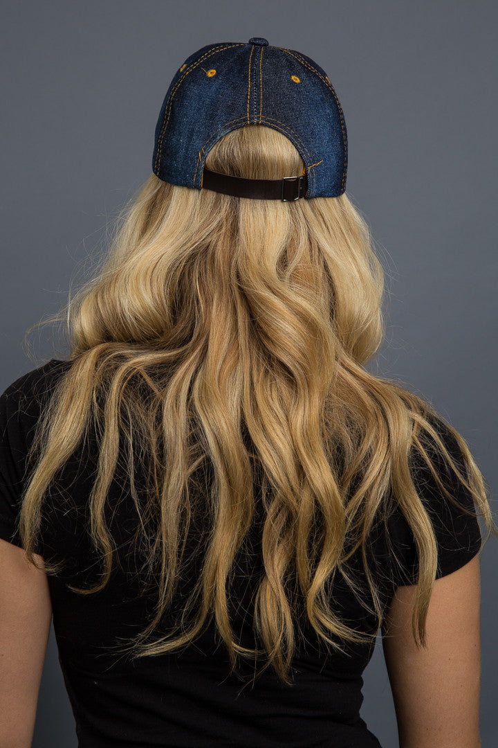  - Denim Cap - Bling Skull Denim Cap - 4