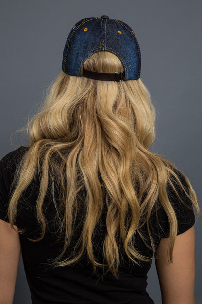  - Denim Cap - Bling Skull Denim Cap - 4
