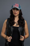  - Denim Cap - Bling USA Flag Denim Cap - 4