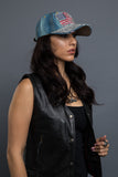  - Denim Cap - Bling USA Flag Denim Cap - 5