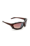 Classic Matte Brown Biker Sunglasses