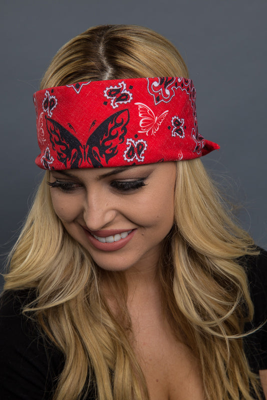  - Bandana - Paisley Butterfly Bandana - 1