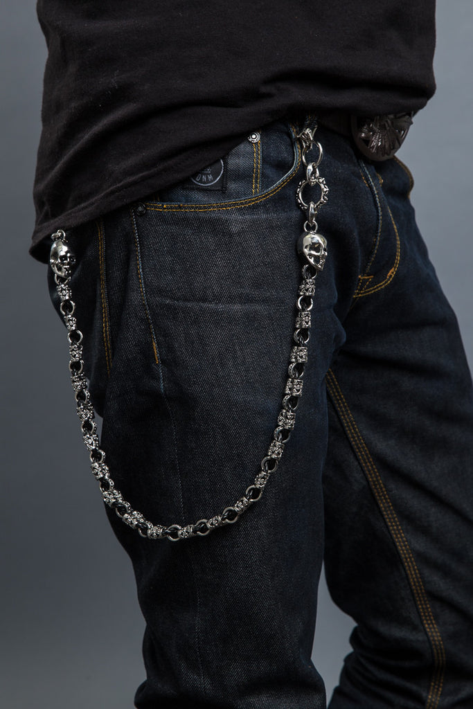 Double Wallet Chain, Hand Braided Leather, Men's Leather Wallet Chain,  Braided Leather Key Chain, Two Chains, Boyfriend Gift 