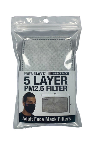 Adult Face Mask  5 Layer PM2.5 Filter- 10 Pcs Pack