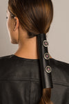  - Ponytail Holder - Pewter Star Concho Stone Hair Glove - 4