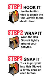 Silver Eyelets & Rivets - Original Hair Glove®