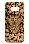 Skulls & V-Twin Bamboo Wood -iPhone/Samsung